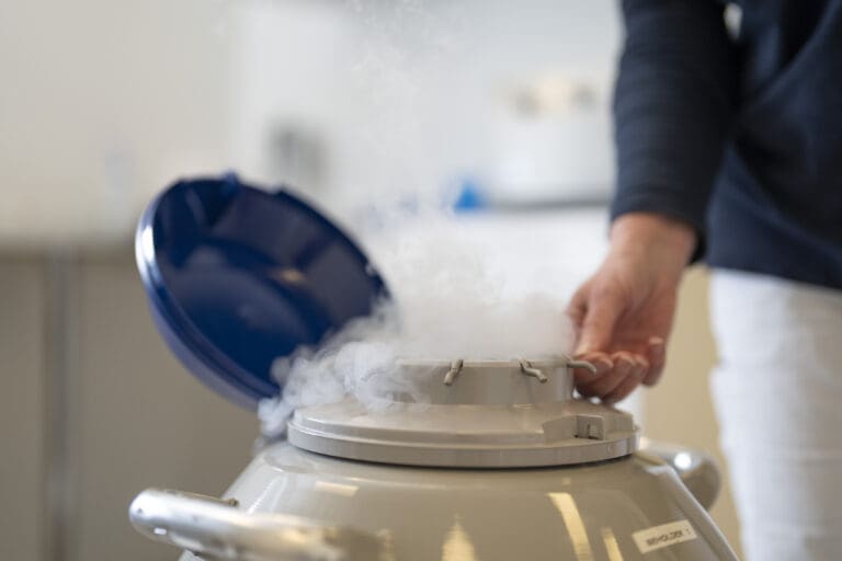 Kryolager bei IVF-SYD in Dänemark für gefrorene Embryonen